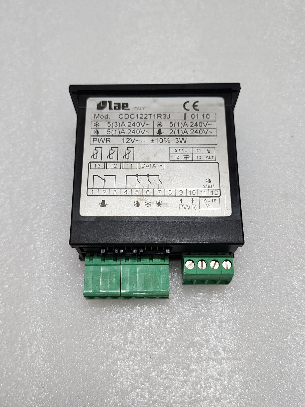 LAE CDC122T1R3J TEMPERATURE CONTROLLER 12V