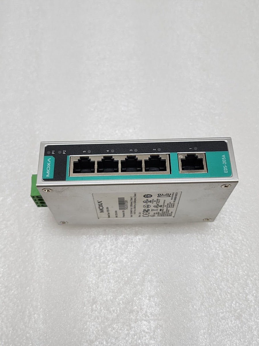 MOXA EDS-205A INDUSTRIAL ETHERNET SWITCH 3093001000131