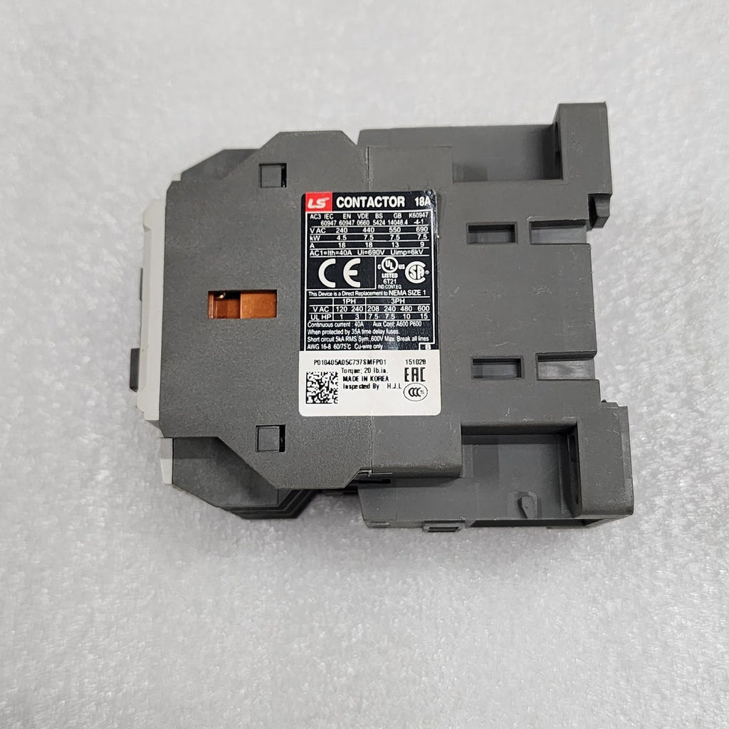 LS ELECTRIC MC-18B MAGNETIC CONTACTOR 18A COIL VOLTAGE 110V