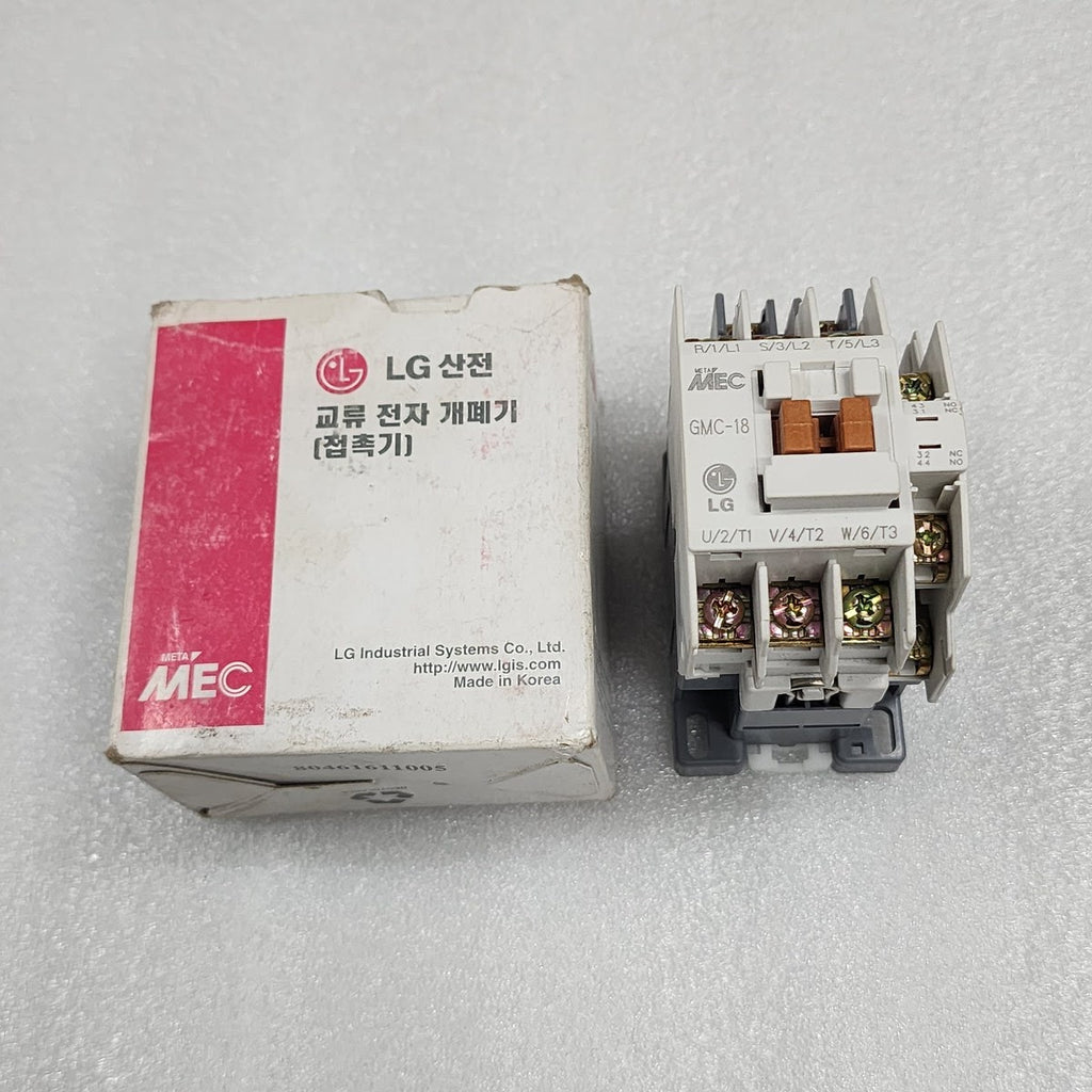 LG ELECTRIC GMC-18 MAGNETIC CONTACTOR 18A COIL VOLTAGE 100-110V AC GMC(D)-18