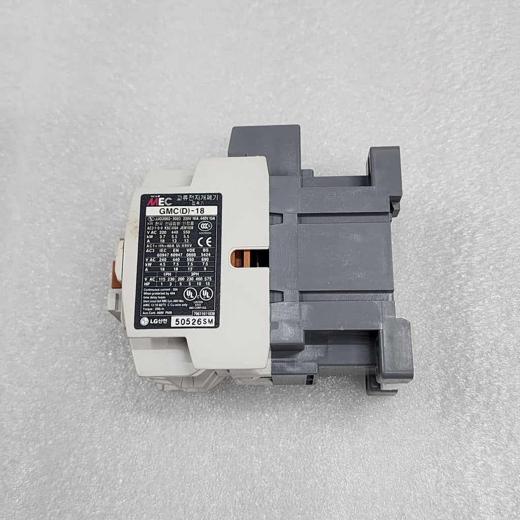 LG ELECTRIC GMC-18 MAGNETIC CONTACTOR 18A COIL VOLTAGE 100-110V AC GMC(D)-18