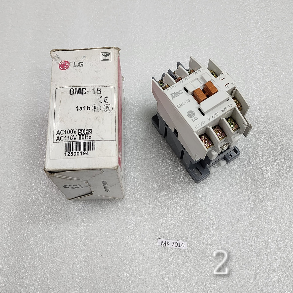 LG ELECTRIC GMC-18 MAGNETIC CONTACTOR 18A COIL VOLTAGE 100-110V AC GMC(D)-18