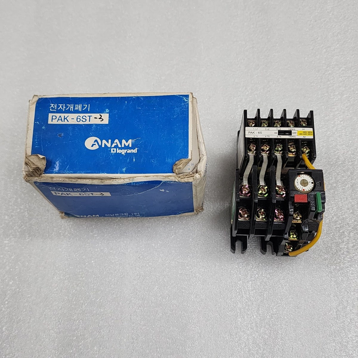 ANAM LEGRAND PAK-6ST-3 MAGNETIC STARTER 15A T-11-3 OVERLOAD RELAY