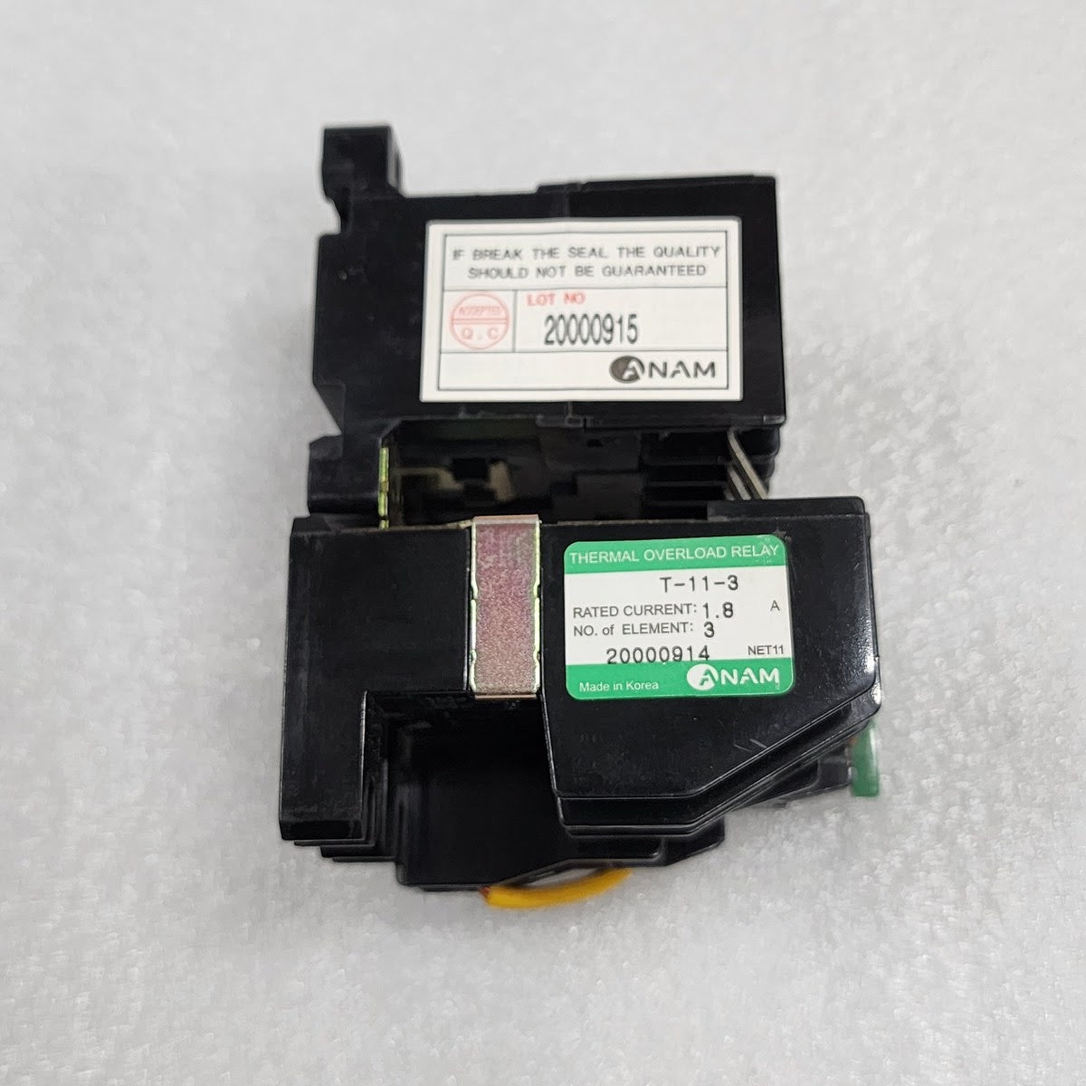 ANAM LEGRAND PAK-6ST-3 MAGNETIC STARTER 15A T-11-3 OVERLOAD RELAY