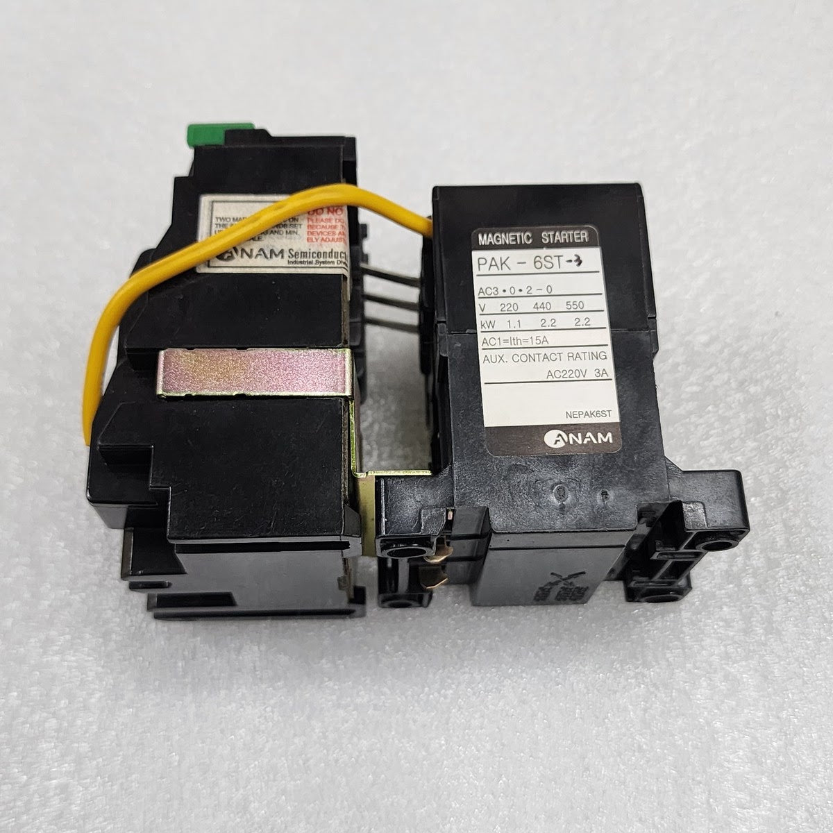 ANAM LEGRAND PAK-6ST-3 MAGNETIC STARTER 15A T-11-3 OVERLOAD RELAY