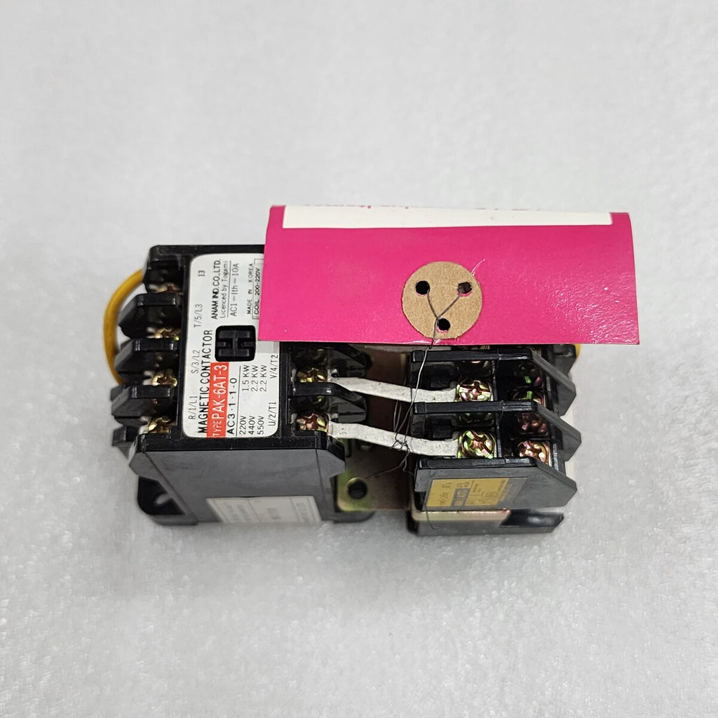ANAM IND TOGAMI PAK-6AT-3 MAGNETIC CONTACTOR COIL VOLTAGE 200-220V