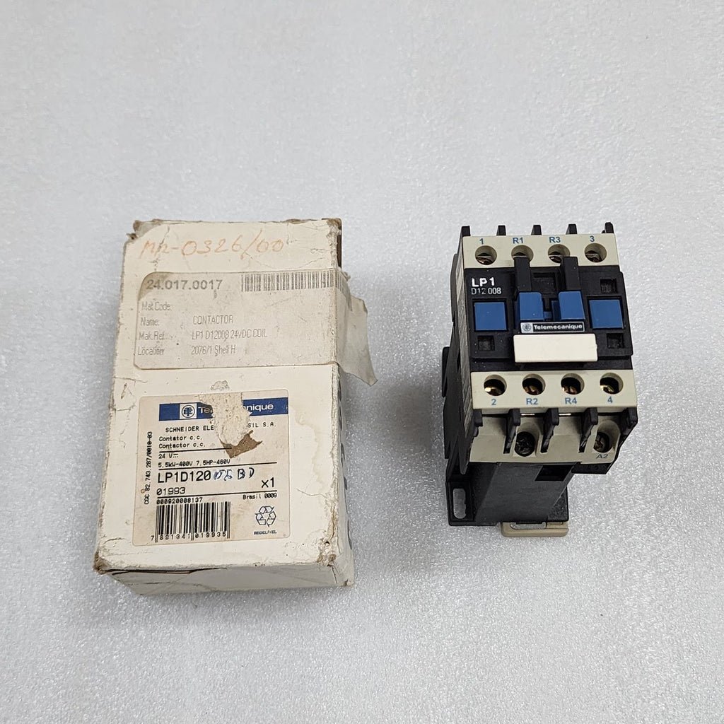 TELEMECANIQUE LP1 D12 008 MAGNETIC CONTACTOR 25A 24V