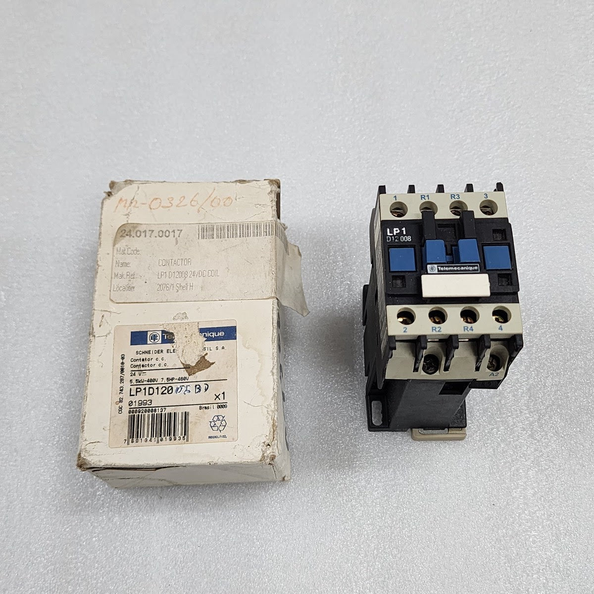 TELEMECANIQUE LP1 D12 008 MAGNETIC CONTACTOR 25A 24V