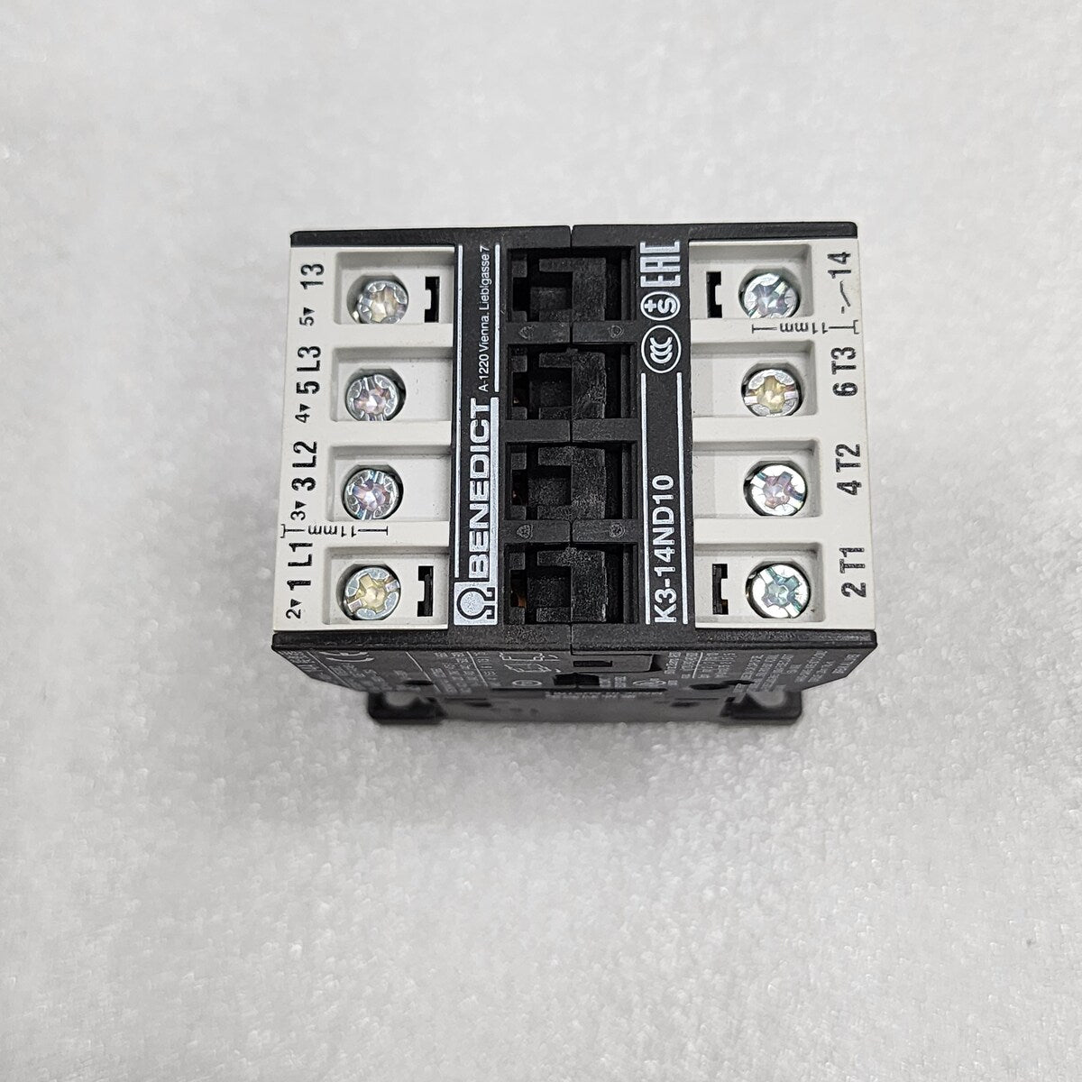 BENEDICT & JAGER K3-14ND10 110 MAGNETIC CONTACTOR 14A 110-120V