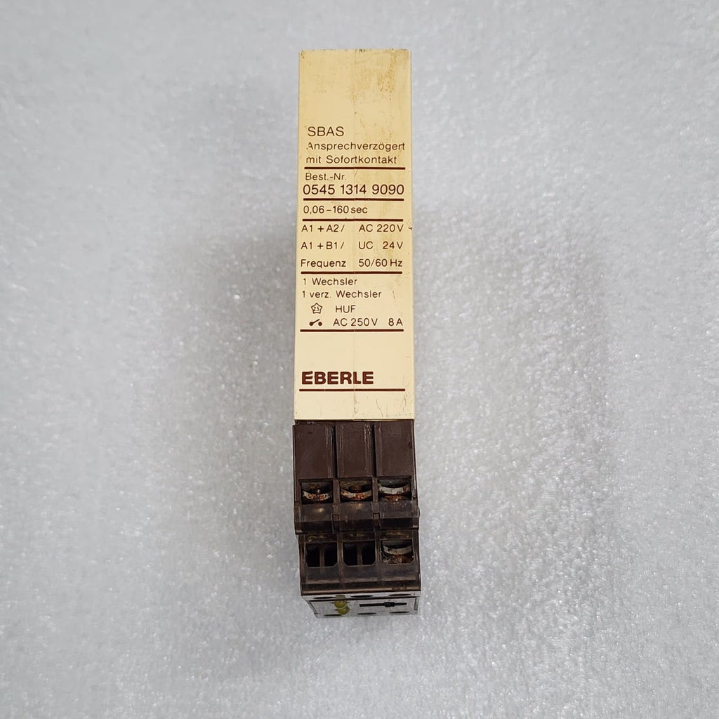 EBERLE SBAS TIMER RELAY 0545 1314 9090 0.06-160SEC 220VAC/24VAC-DC