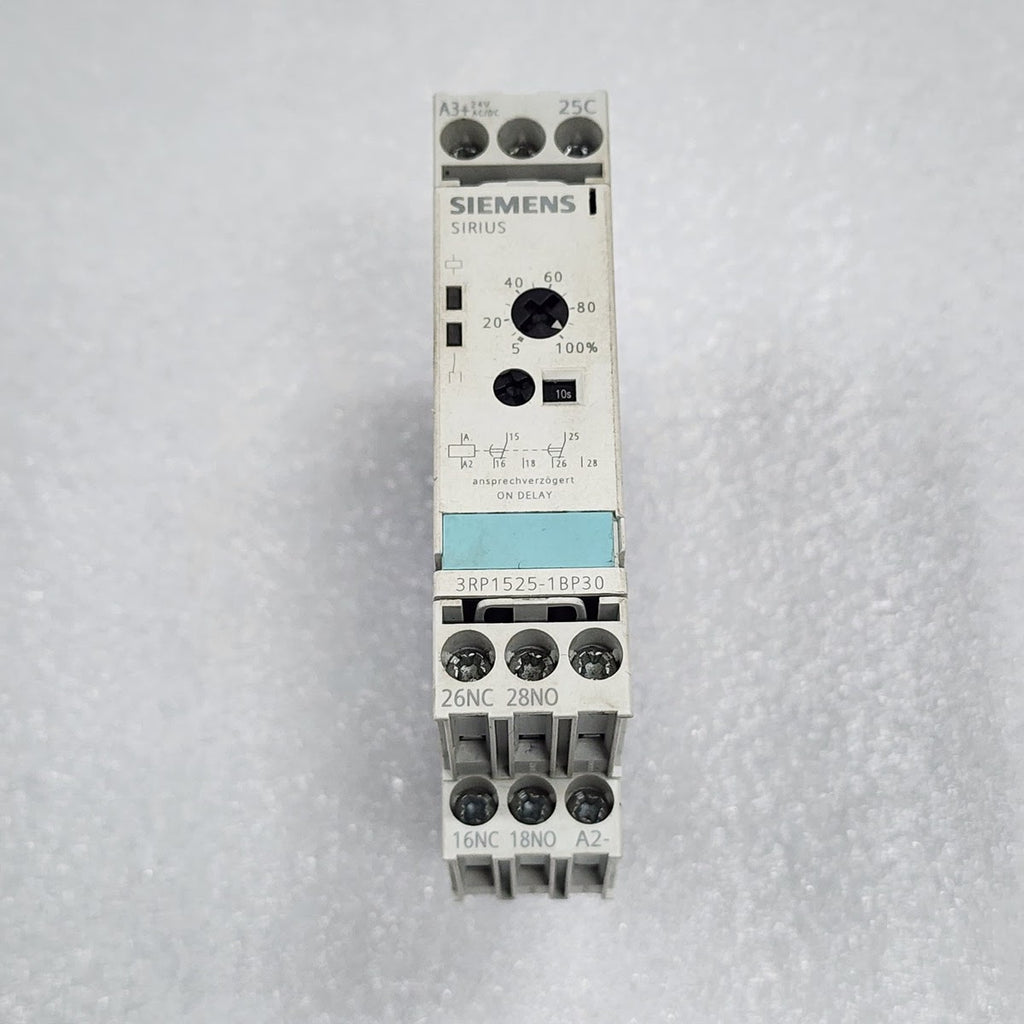 SIEMENS SIRIUS 3RP1525-1BP30 ON-DELAY TIME RELAY 24 V AC/DC