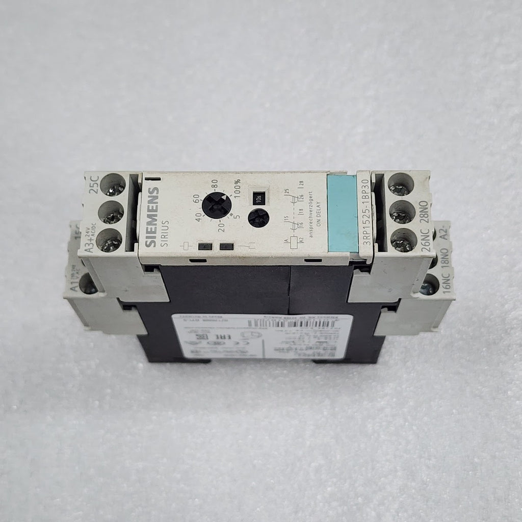 SIEMENS SIRIUS 3RP1525-1BP30 ON-DELAY TIME RELAY 24 V AC/DC