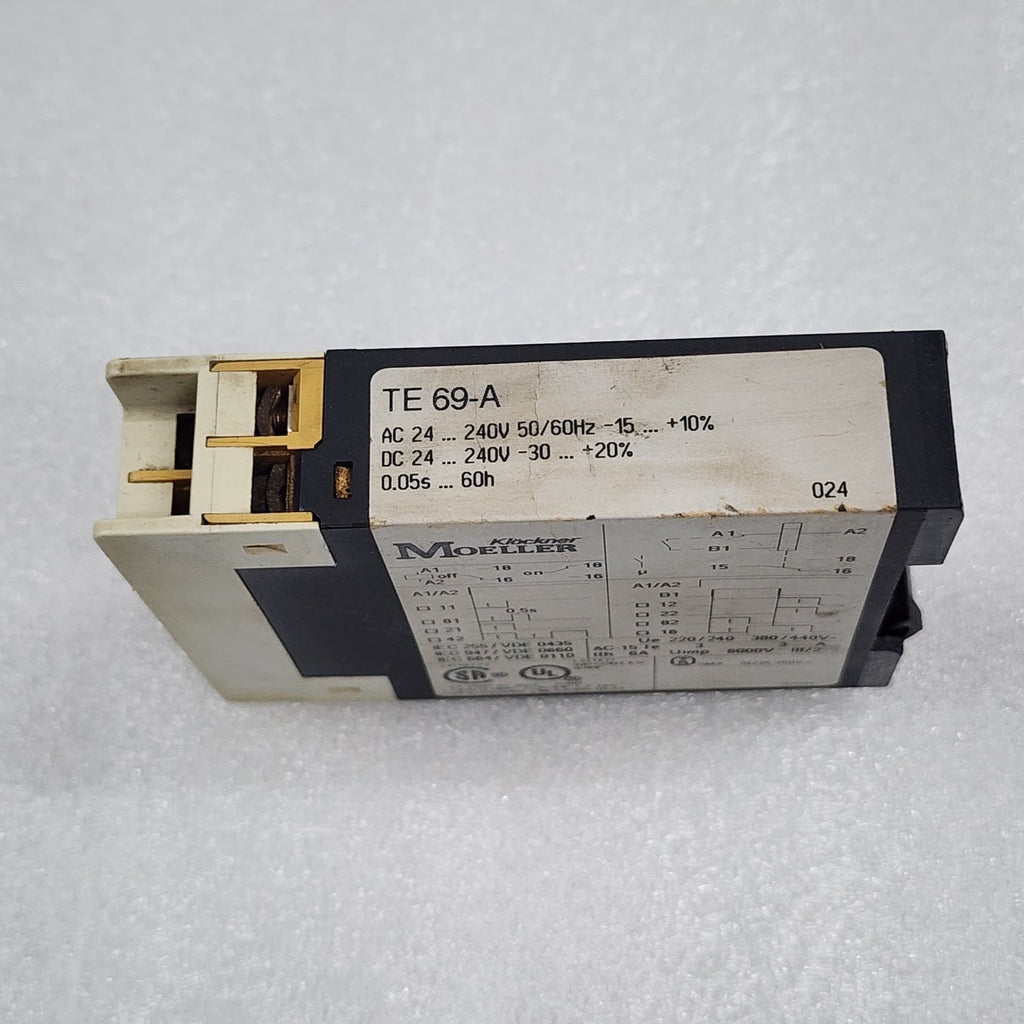 MOELLER TE 69-A TIMING RELAY 24-240VAC/DC