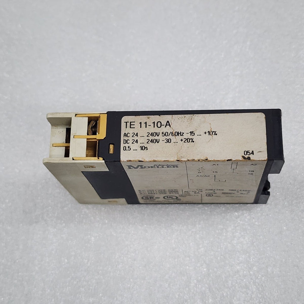 MOELLER TE 11-10-A TIMING RELAY 24-240V AC/DC