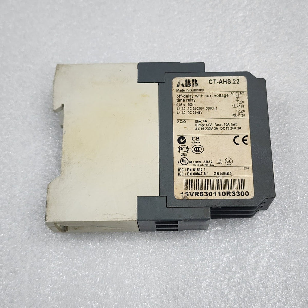 ABB CT-AHS.22 OFF DELAY WITH AUX VOLTAGE TIME RELAY 1SVR630110R3300