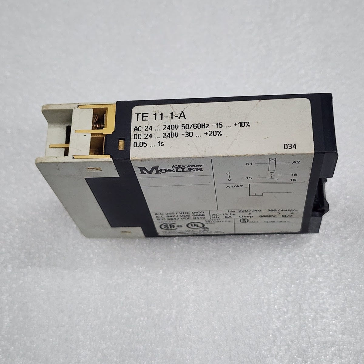 MOELLER TE 11-1-A RELAY 24-240VAC/DC