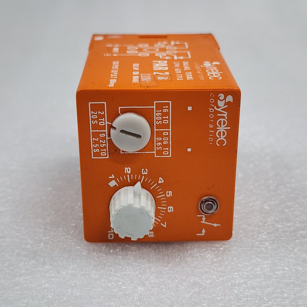 SYRELEC PAR 2B DELAY ON TIME RELAY 110V
