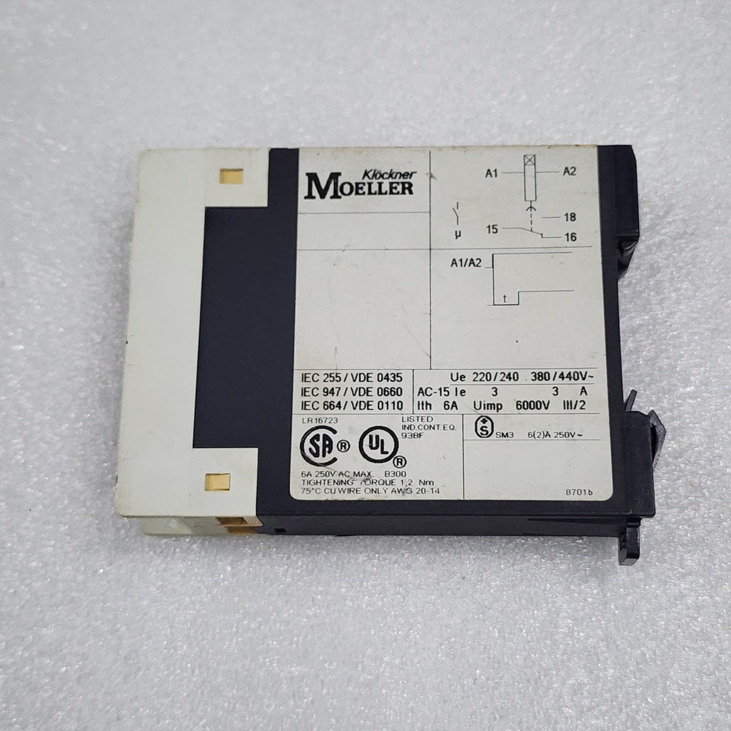 MOELLER TE 11-60-A TIMER RELAY 24-240VAC/DC 3-60S