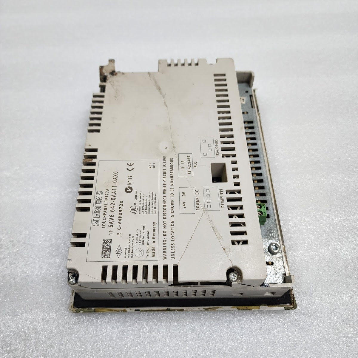 SIEMENS 6AV6 642-0AA11-0AX0 TP177A TOUCH PANEL FOR PARTS NOT OPERATIONAL