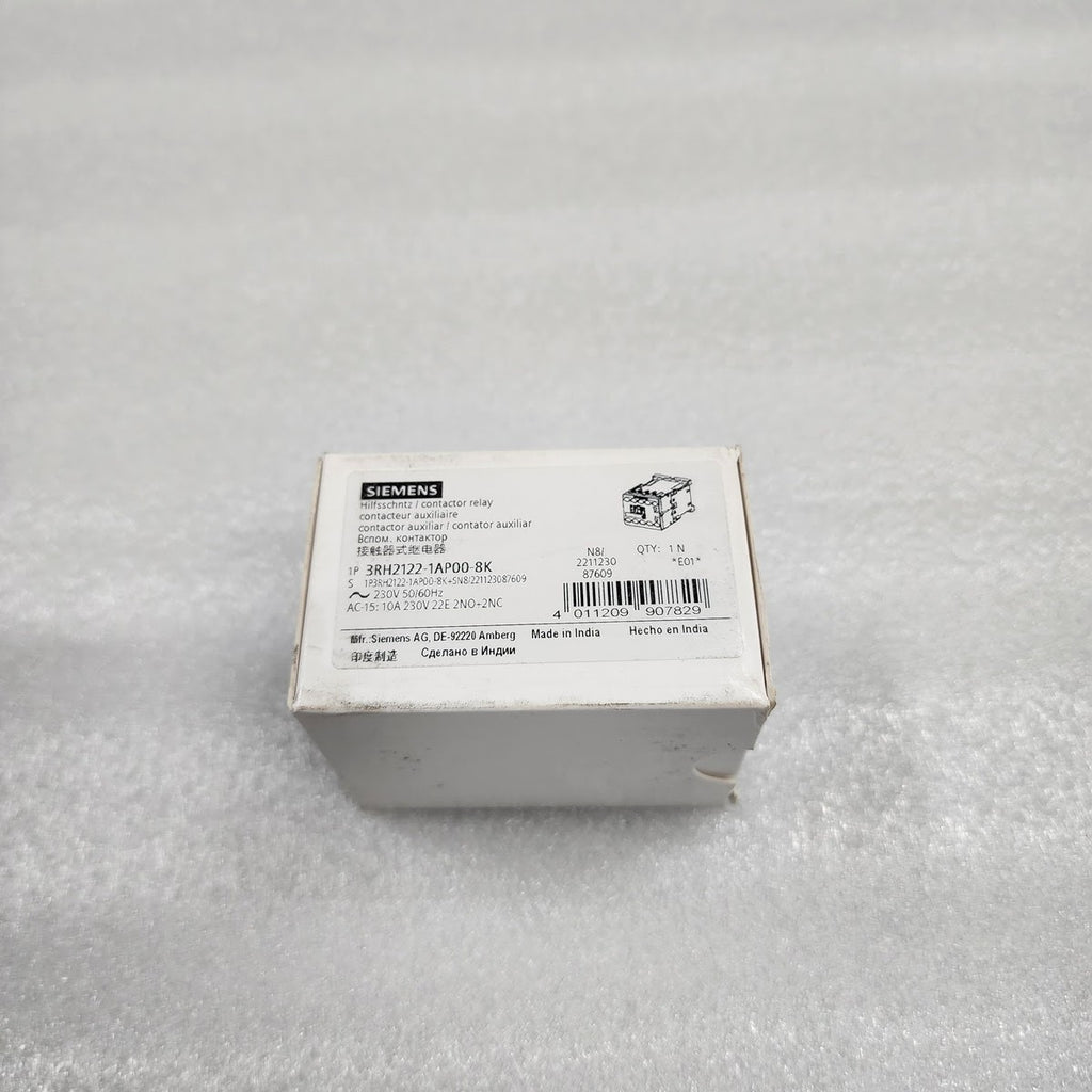 SIEMENS 3RH2122-1AP00-8K CONTACTOR RELAY 230V