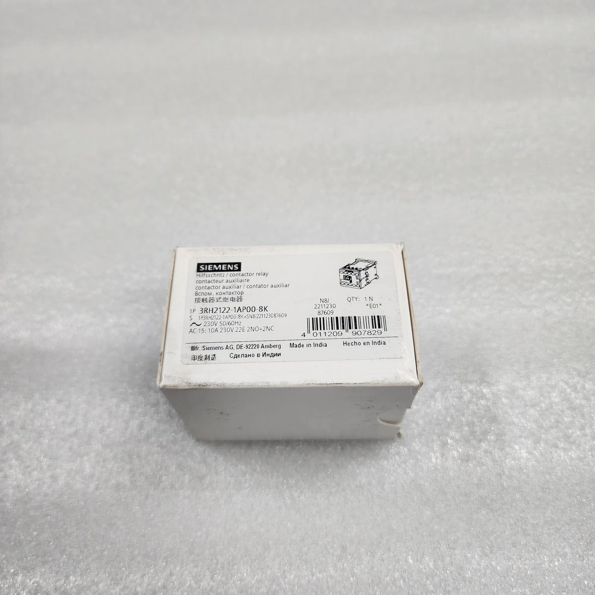 SIEMENS 3RH2122-1AP00-8K CONTACTOR RELAY 230V