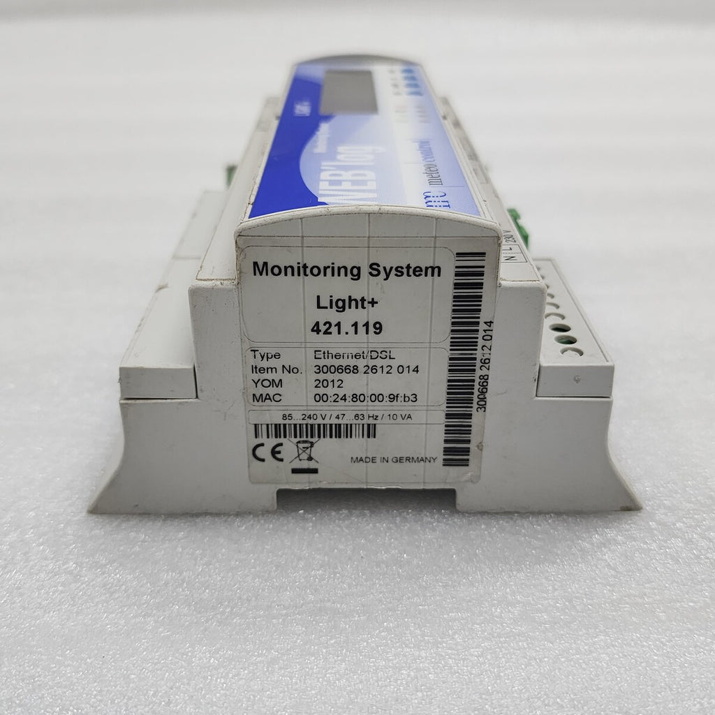 METEO CONTROL LIGHT+ 421.119 ETHERNEL DSL 300668 2612 014 WEBLOG MONITORING SYST