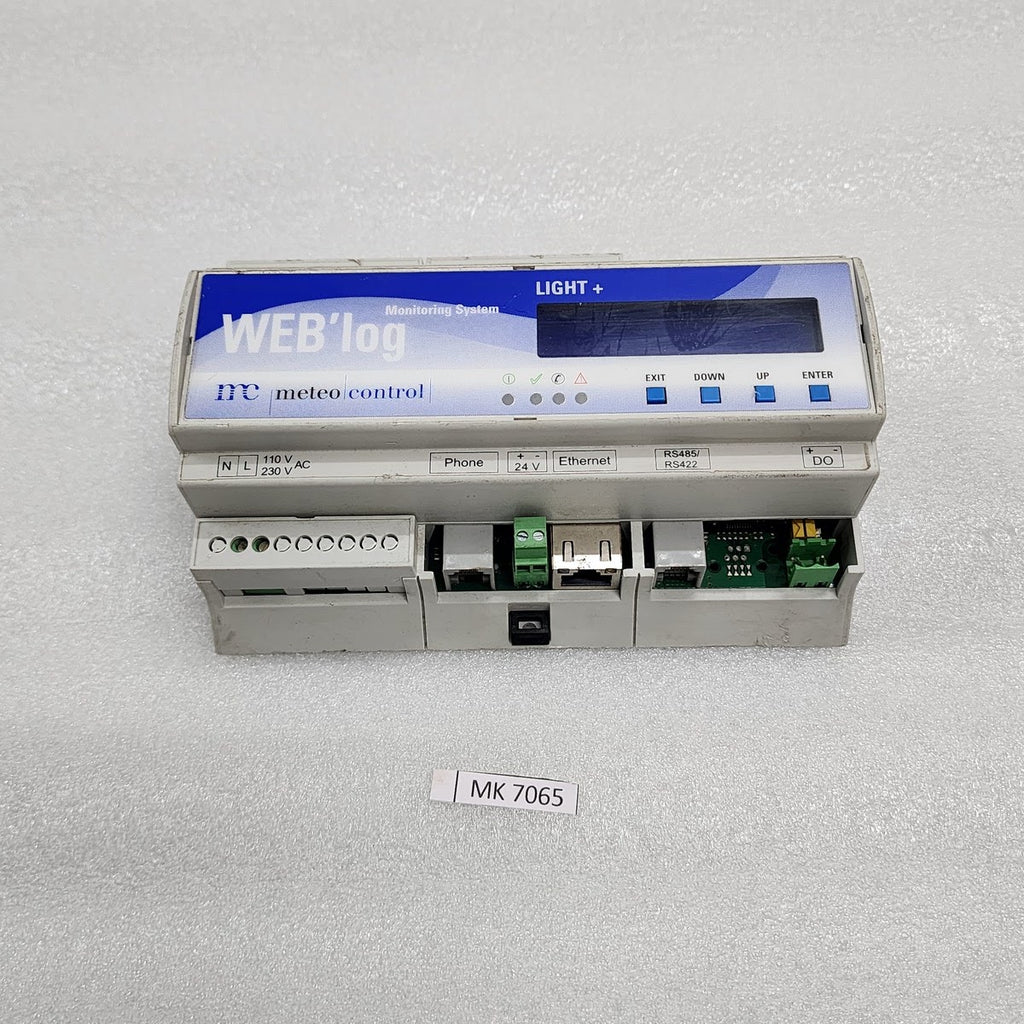 METEO CONTROL LIGHT+ 421.119 ETHERNEL DSL 300668 2612 014 WEBLOG MONITORING SYST