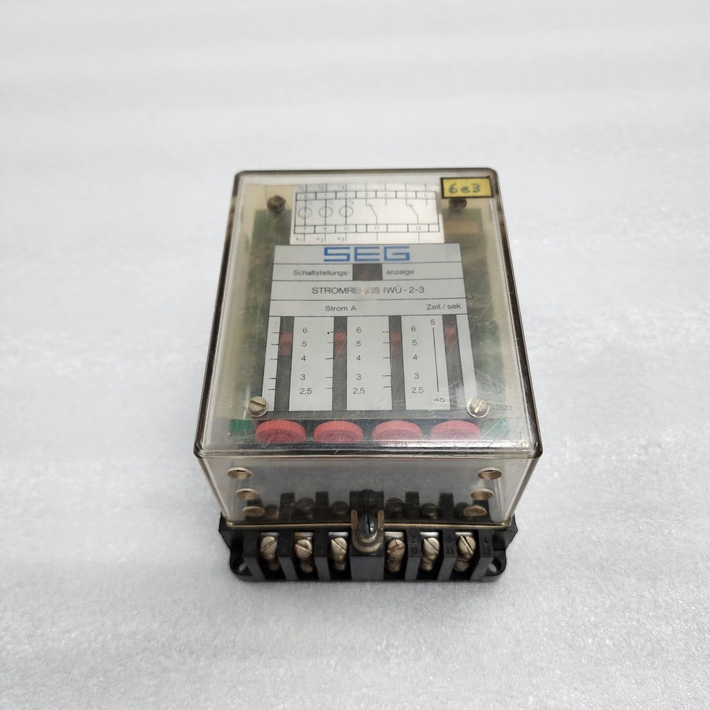 SEG IWU-2-3 OVERCURRENT RELAY