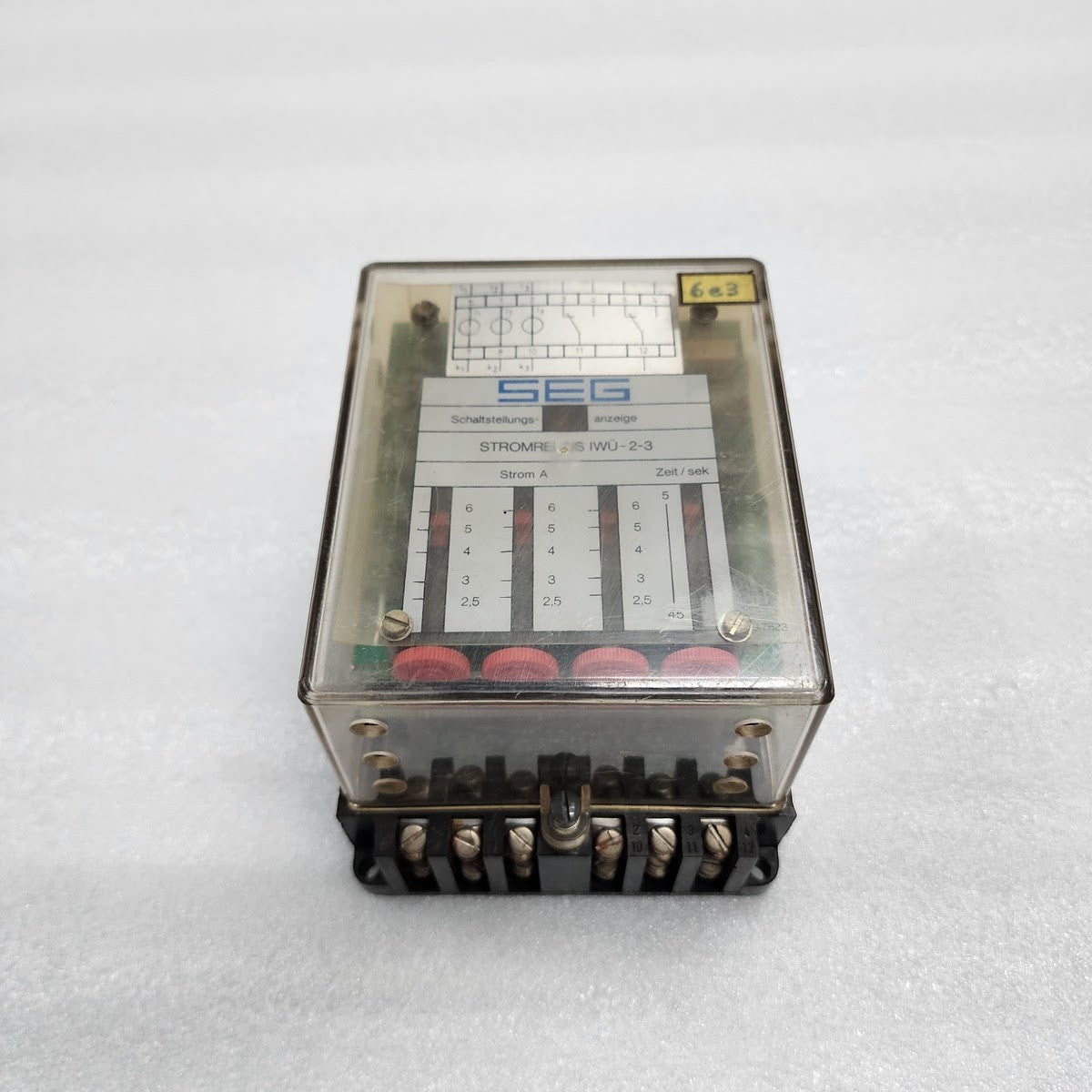 SEG IWU-2-3 OVERCURRENT RELAY