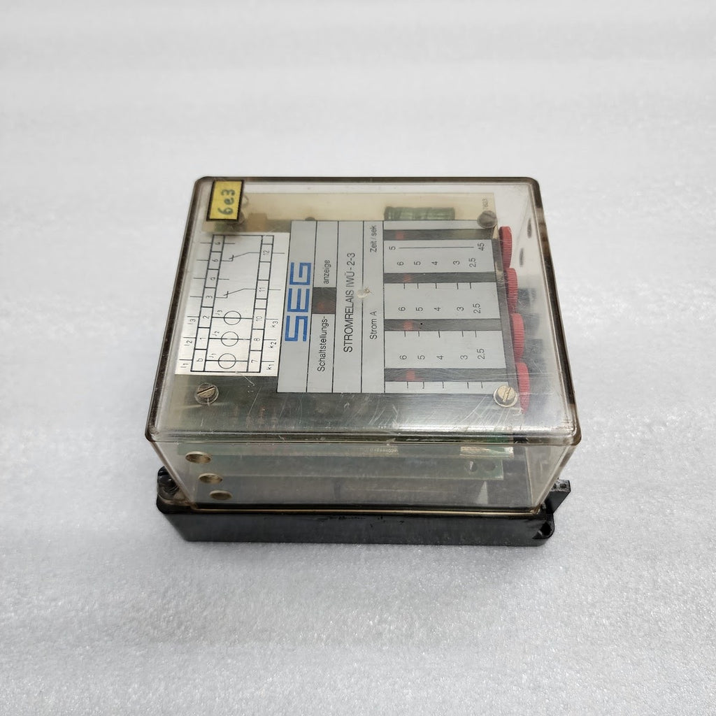 SEG IWU-2-3 OVERCURRENT RELAY