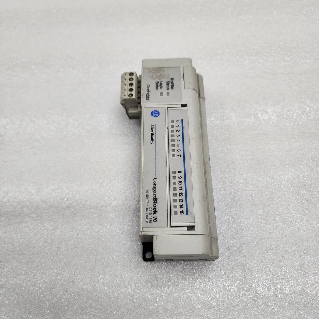 ALLEN BRADLEY CAT 1791D-16B0 SER D COMPACT BLOCK I/O 97239673 11-25VDC