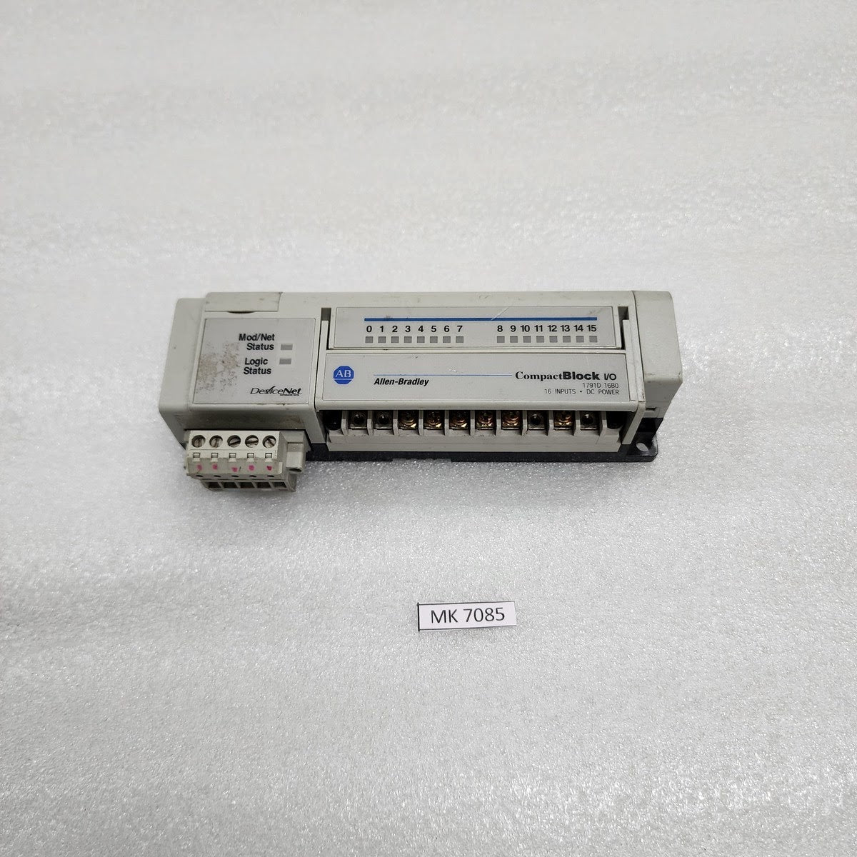 ALLEN BRADLEY CAT 1791D-16B0 SER D COMPACT BLOCK I/O 97239673 11-25VDC