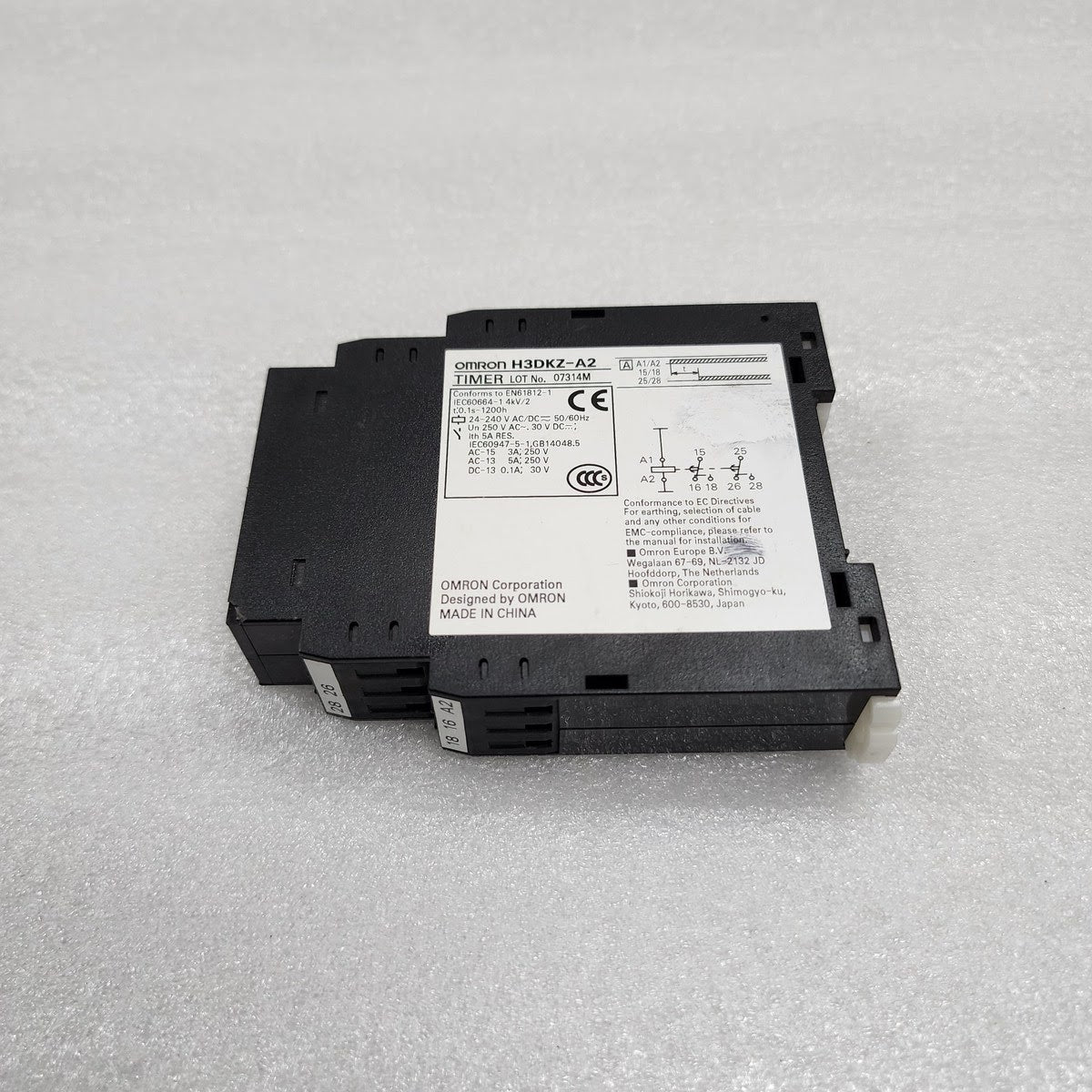 OMRON H3DKZ-A2 TIMER RELAY 24-240VAC/DC 0.1S-1200H