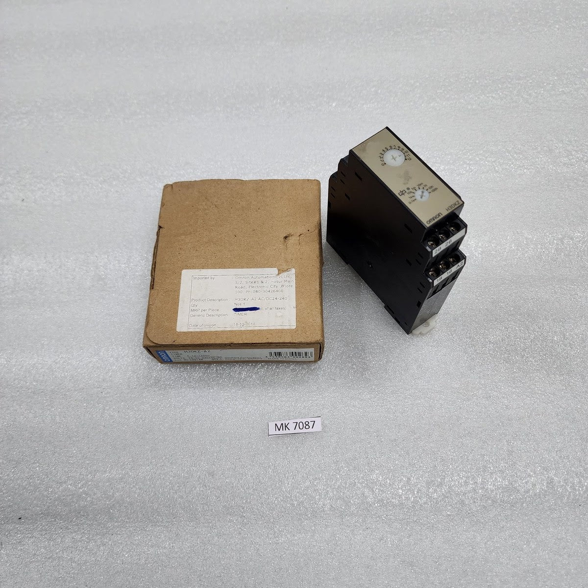 OMRON H3DKZ-A2 TIMER RELAY 24-240VAC/DC 0.1S-1200H