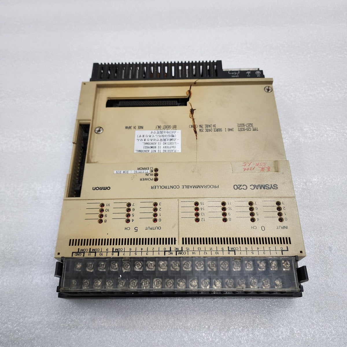 OMRON C20 PROGRAMMABLE CONTROLLER C20-SC072 3G2C7-SC072