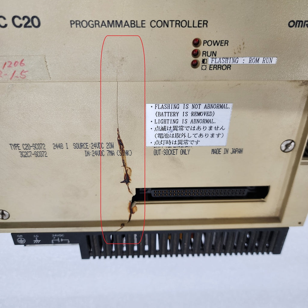 OMRON C20 PROGRAMMABLE CONTROLLER C20-SC072 3G2C7-SC072