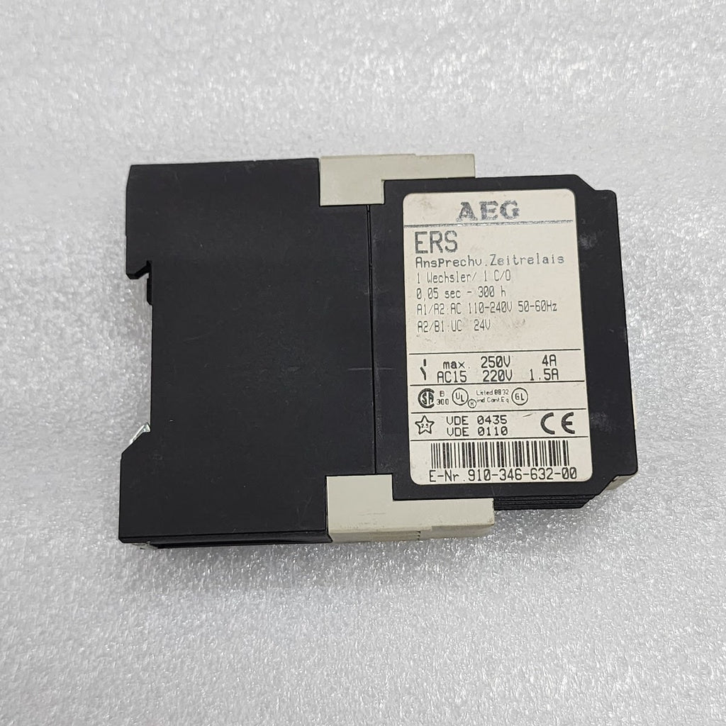 AEG ERS TIME RELAY 910-346-632-00 110-240VAC/24V AC-DC
