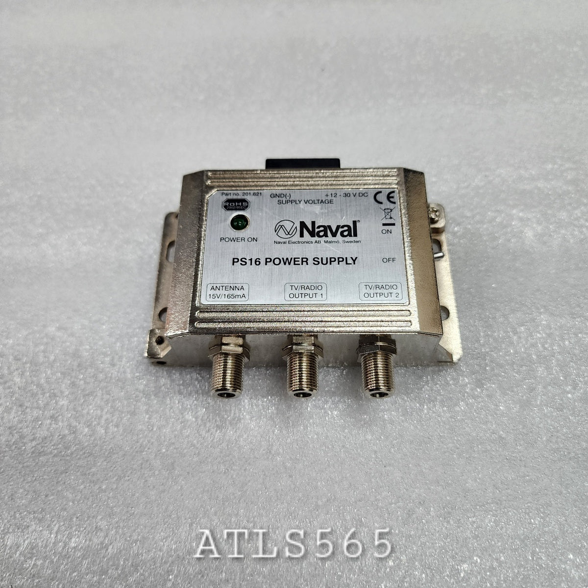 NAVAL ELECTRONICS PS16 POWER SUPPLY 201.621 12-30VDC