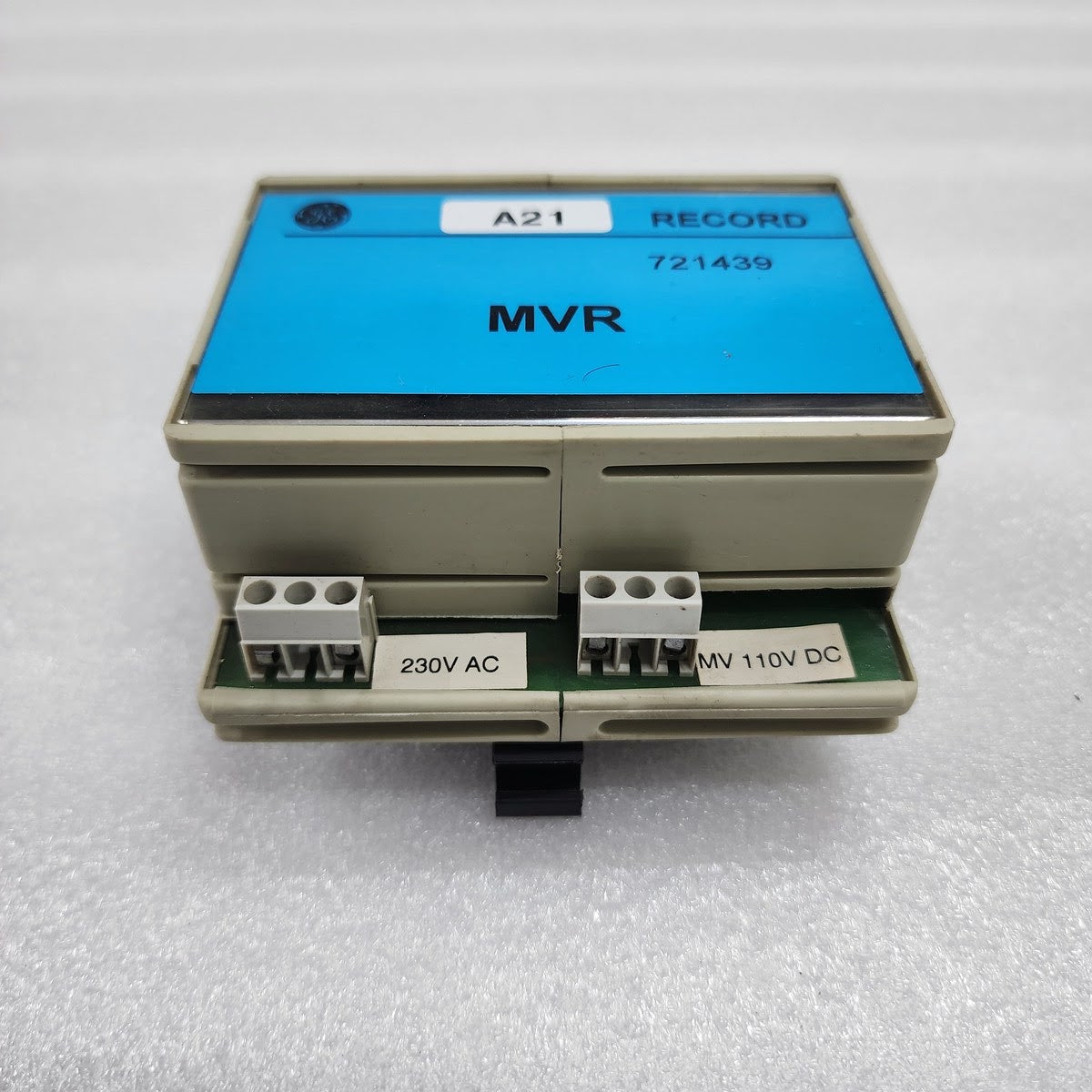 GENERAL ELECTRIC MVR RECORD 721439