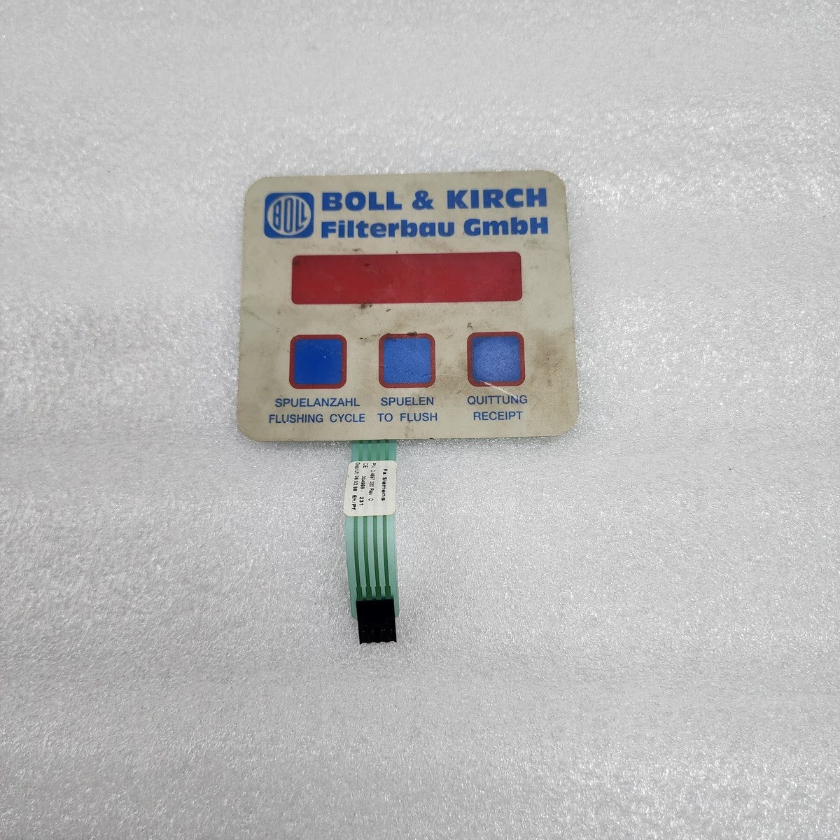BOLL KIRCH D 4697 020 SIEMENS CONTROL BOARD