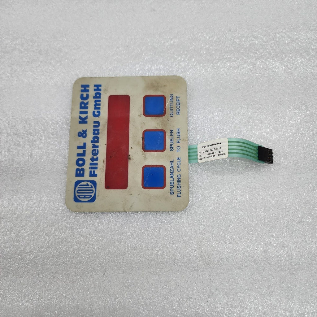 BOLL KIRCH D 4697 020 SIEMENS CONTROL BOARD
