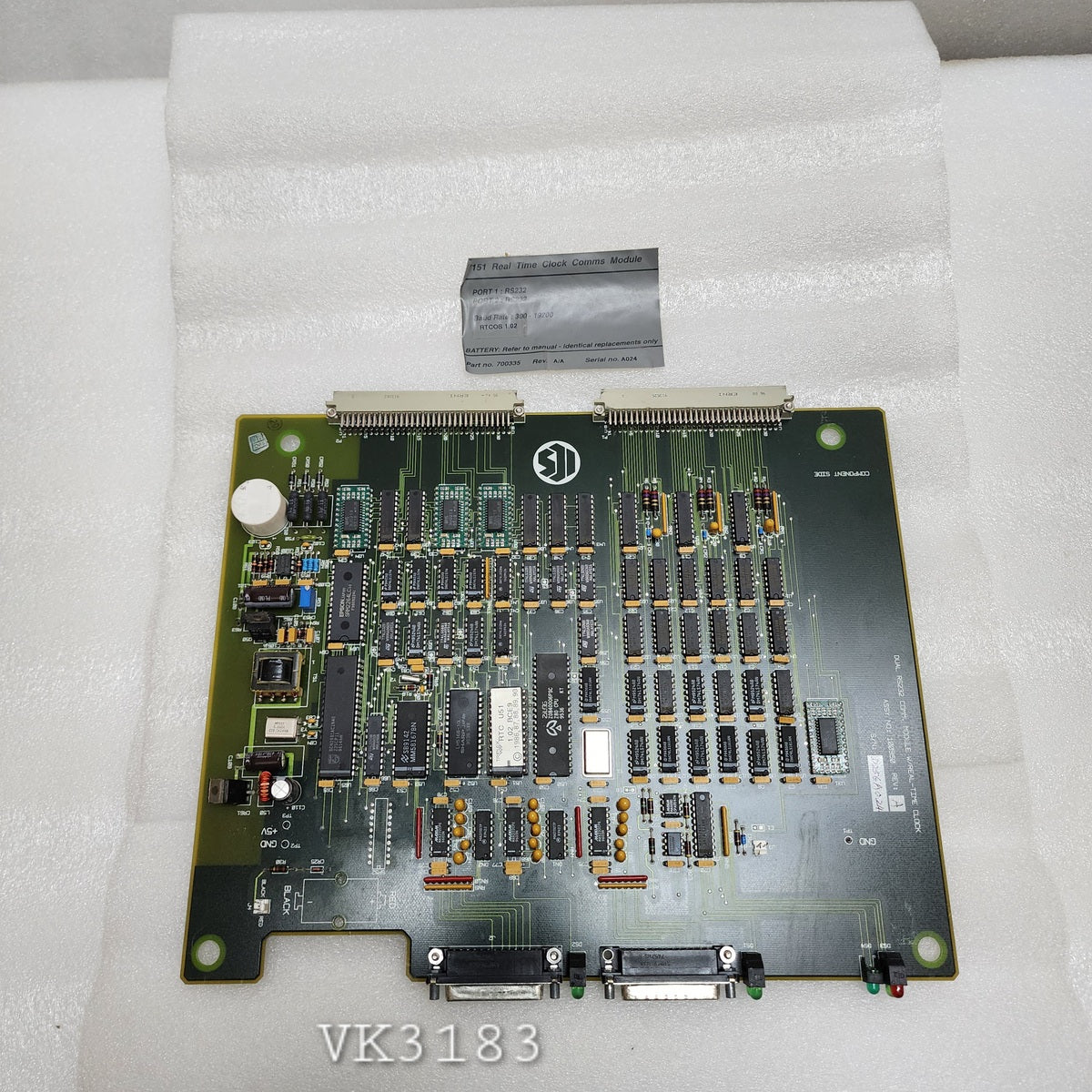 ICS TRIPLEX 100950 7151 REAL TIME CLOCK COMMS MODULE 700335