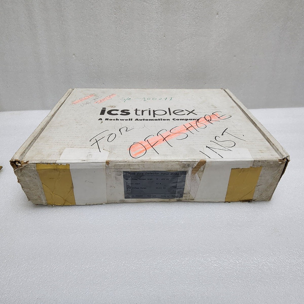 ICS TRIPLEX 700485 T7419 FIRE DETECTOR INPUT MODULE 100750 REV C