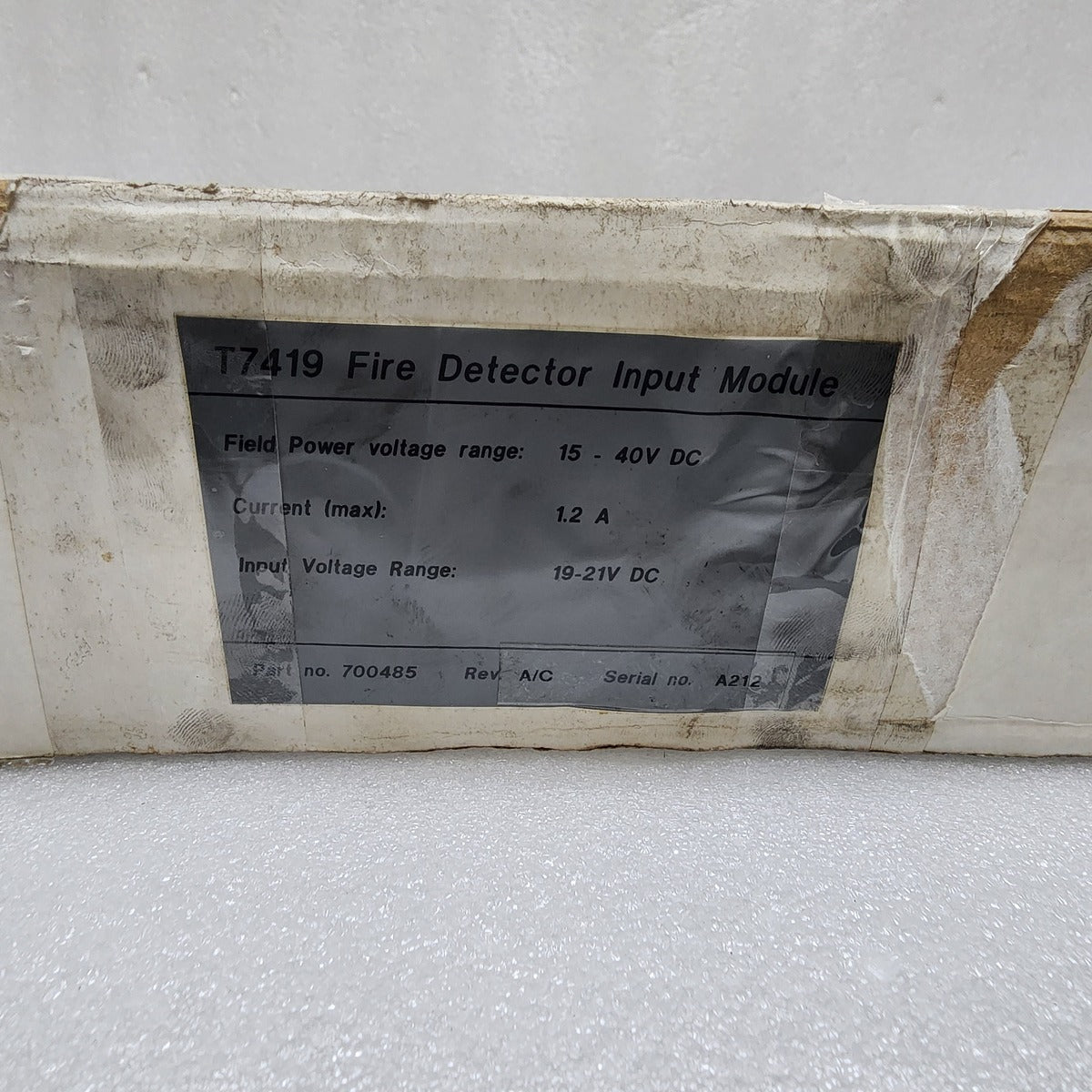 ICS TRIPLEX 700485 T7419 FIRE DETECTOR INPUT MODULE 100750 REV C