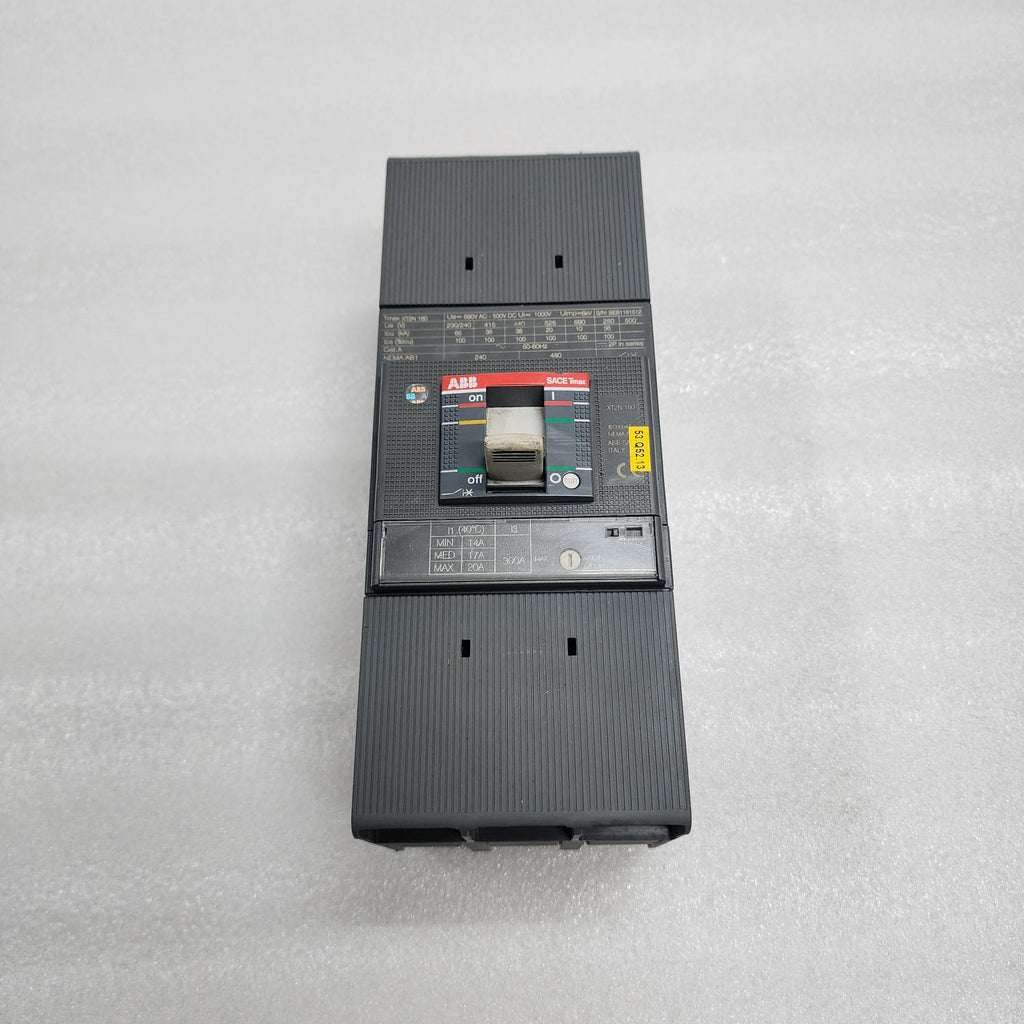 ABB TMAX XT2N 160 3-POLE CIRCUIT BREAKER BEB1181512 TESTED WORKING