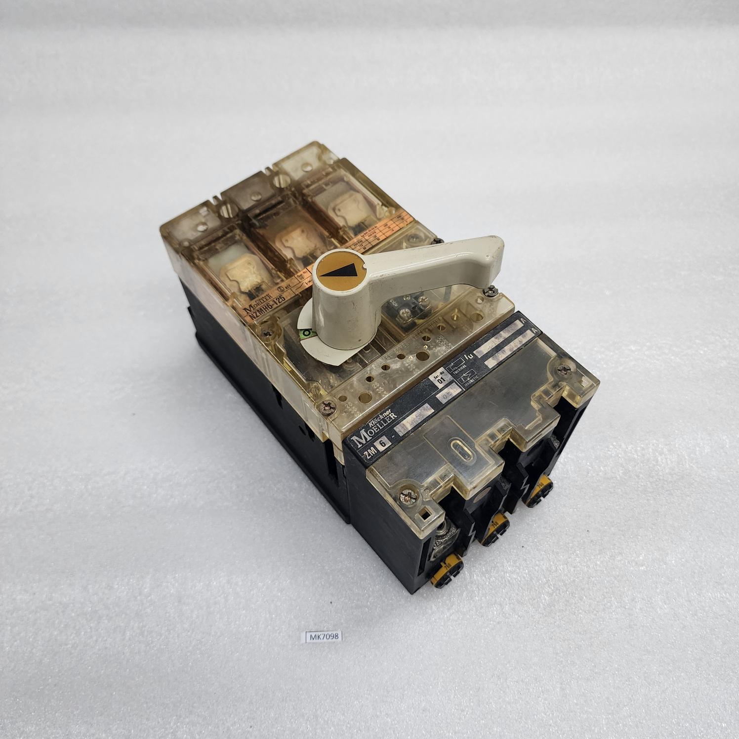MOELLER NZMS6-125 3-POLE CIRCUIT BREAKER 125A ZM6125
