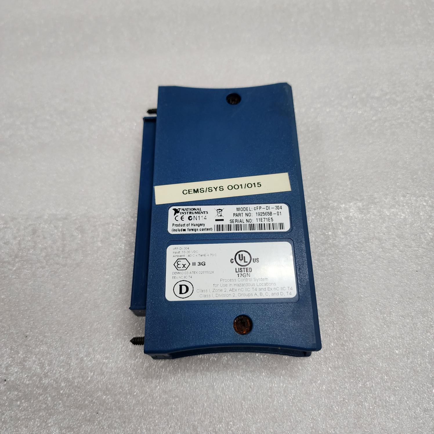 NATIONAL INSTRUMENTS CFP-DI-304 DIGITAL INPUT MODULE 192565B-01