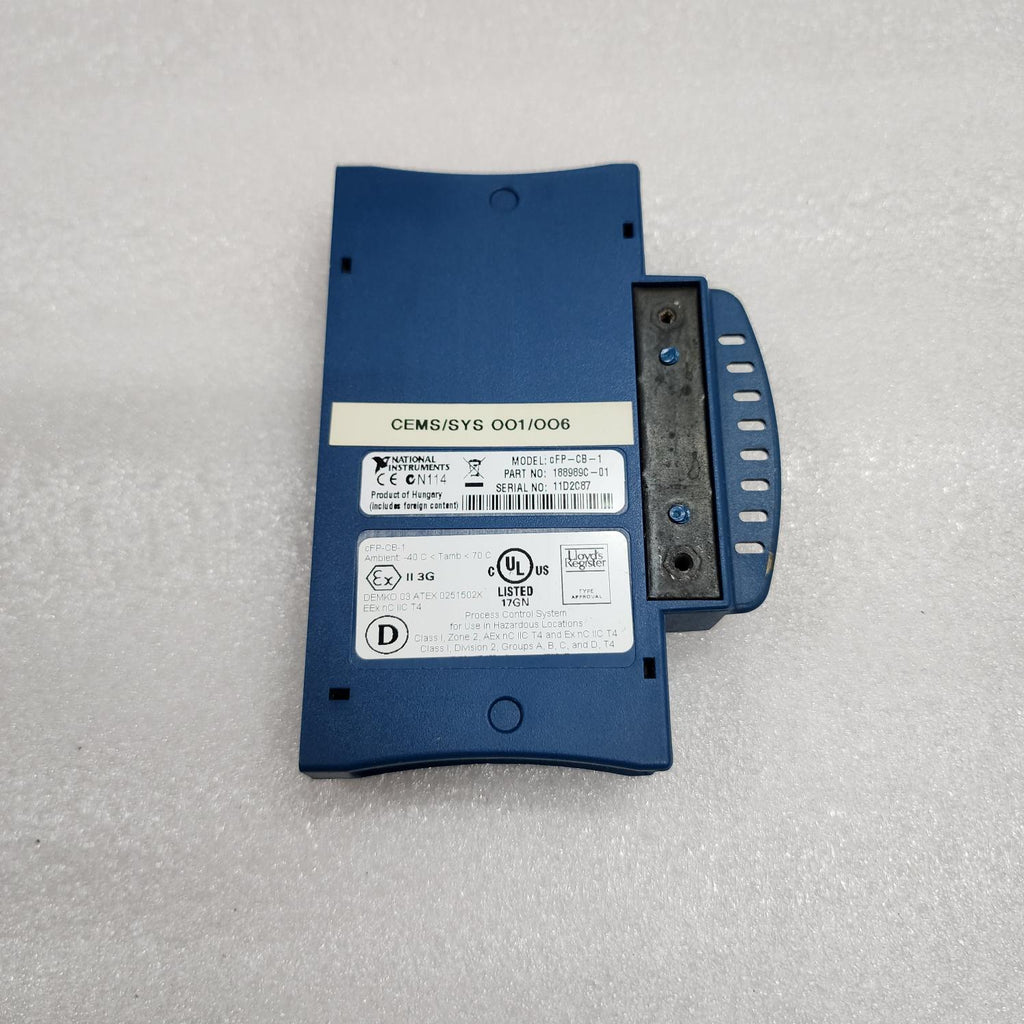NATIONAL INSTRUMENT CFP-CB-1 FIELDPOINT CONNECTOR BLOCK 188989C-01
