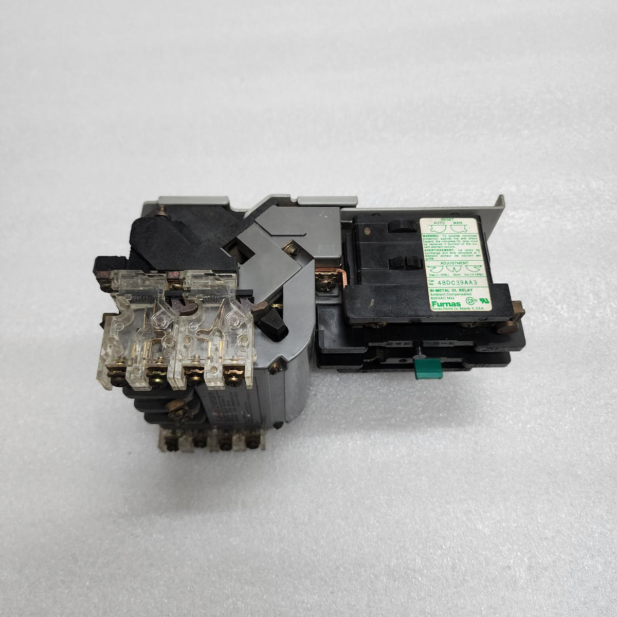 FURNAS 14DP32A91 3-PH MOTOR STARTER 27A 48DC39AA3 COIL VOLTAGE 220-240V