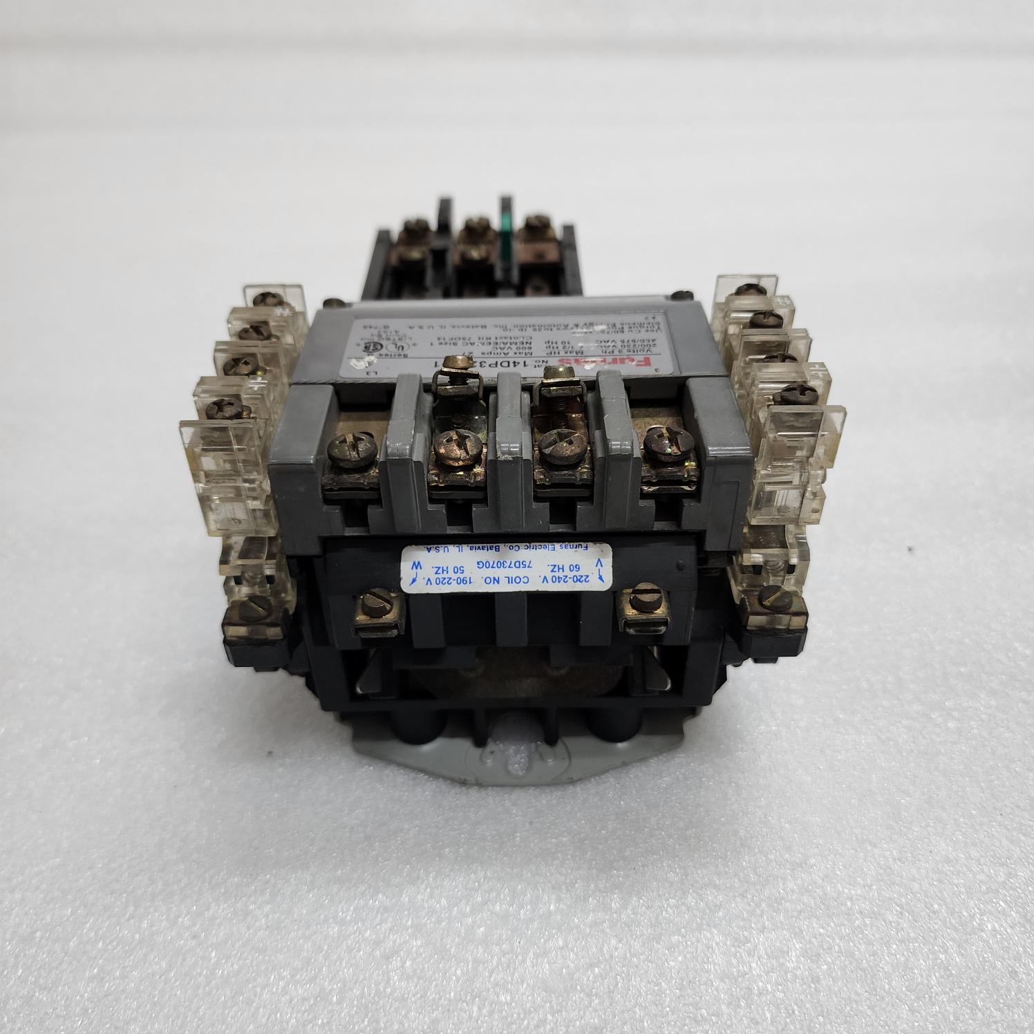 FURNAS 14DP32A91 3-PH MOTOR STARTER 27A 48DC39AA3 COIL VOLTAGE 220-240V